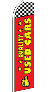 Wholesale SUPER SWOOPER 15 FT QUALITY USED CARS FLAG  (Sold by the piece)